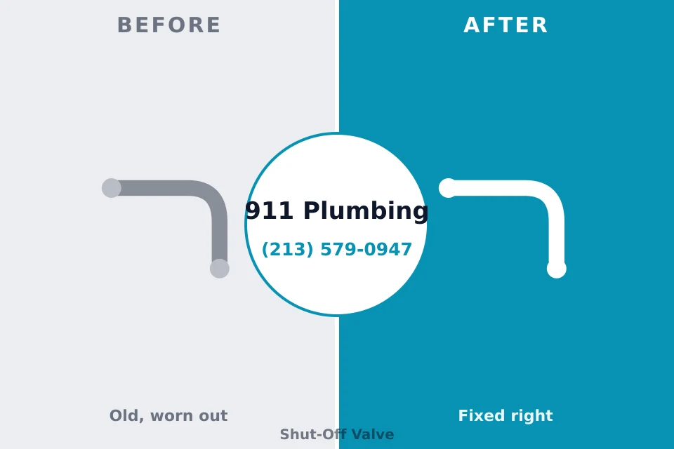 Before and after: plumbing repair Oakland Park, FL